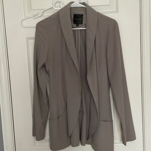 Dynamite Taupe Draped Blazer